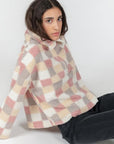 24 COLOURS SUDADERA CON CREMALLERA CHECKED