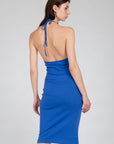 24 COLOURS VESTIDO MIDI AZUL