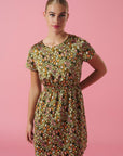 MINUETO GREEN FLORA DRESS