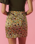 MINUETO GREEN FLORA SKIRT