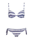 EMPORIO ARMANI BIKINI BLANCO Y AZUL ESTRELLAS