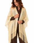 LIU JO PONCHO RETE LUNGO LIGHT GOLD
