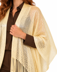 LIU JO PONCHO RETE LUNGO LIGHT GOLD