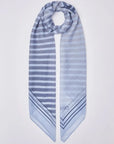 LIU JO ECS FOULARD OVAL LOGO STR 120 LIGHT DENIM