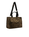 LIU JO L TOTE BROWN ANIMALIER