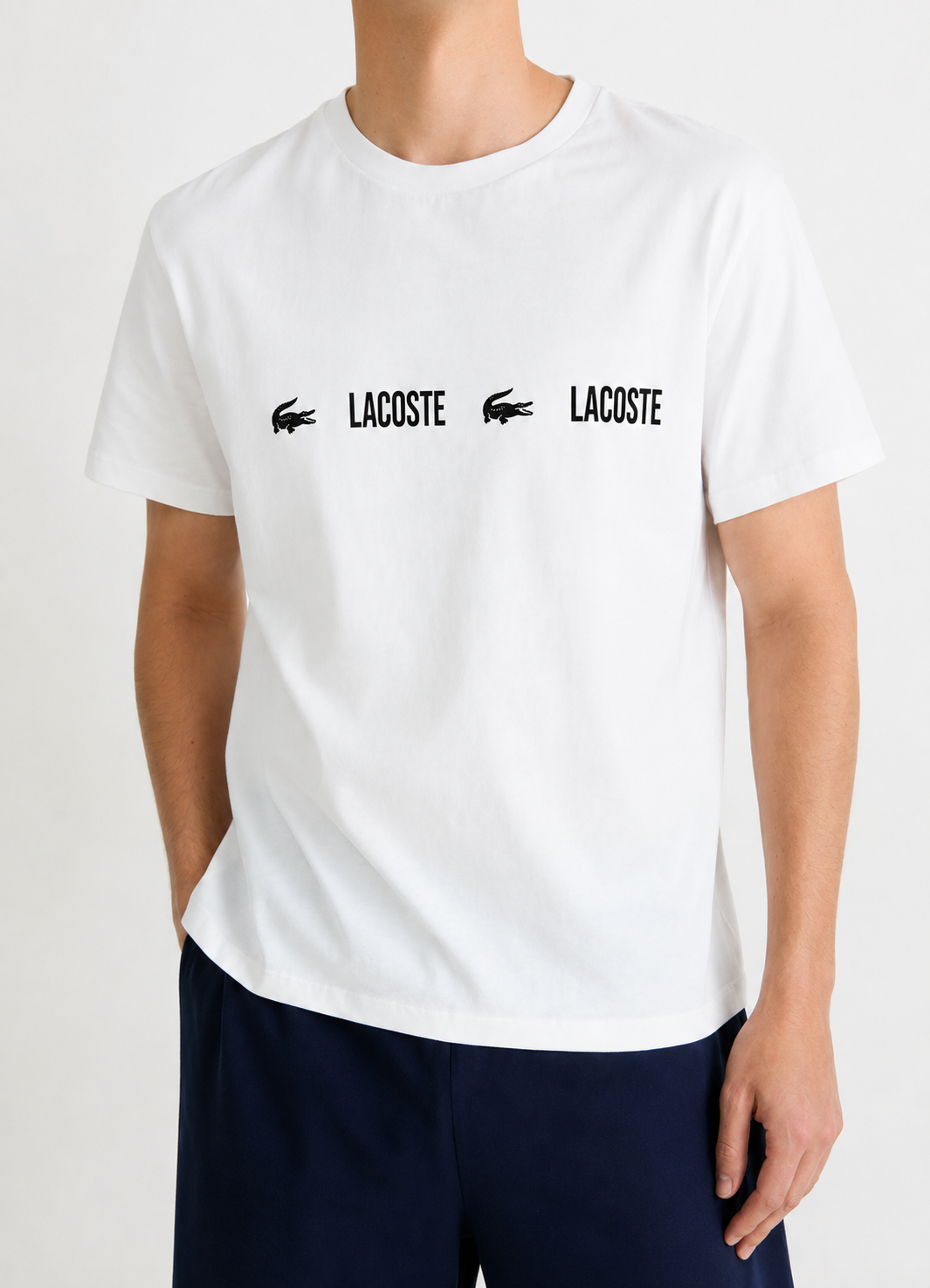 LACOSTE CREWNECK T-SHIRTS MALE AD AU8