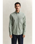 GANT REG CLASSIC POPLIN SHIRT KALAMATA GREEN