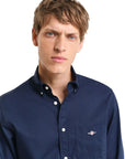 GANT REGULAR CLASSIC POPLIN SHIRT AZUL MARINO