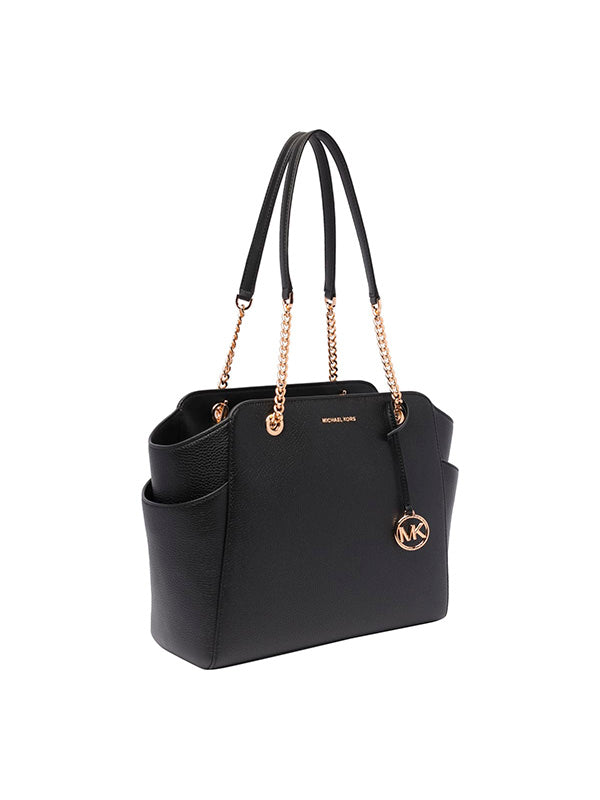 MICHAEL KORS MD TZ CHAIN TOTE JACQUELYN BLACK