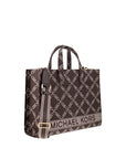 MICHAEL KORS TOTE GIGI CHOCOLATE MULTI