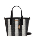 MICHAEL KORS XS EW REVERSIBLE TOTE BLACK/WHITE