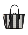 MICHAEL KORS XS EW REVERSIBLE TOTE BLACK/WHITE