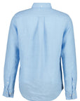GANT REG GMNT DYED LINEN SHIRT SKY BLUE