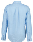 GANT REG GMNT DYED LINEN SHIRT SKY BLUE