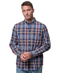 GANT REG CLASSIC POPLIN CHECK PERSIAN BLUE