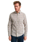 GANT REG TWILL CHECK SHIRT DEEP ORANGE