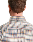GANT REG TWILL CHECK SHIRT DEEP ORANGE