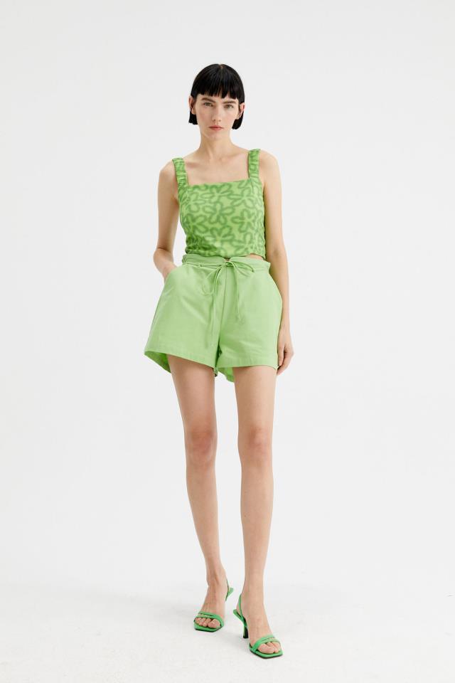 COMPAÑÍA FANTÁSTICA SHORT CON CINTURÓN VERDE