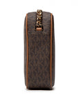 MICHAEL KORS BANDOLERA JET SET BROWN