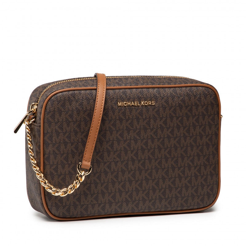 MICHAEL KORS BANDOLERA JET SET BROWN