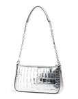 MICHAEL KORS POCHETTE MEDIANO DE PIEL PLATA