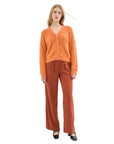 COMPAÑÍA FANTÁSTICA CARDIGAN DE PUNTO NARANJA