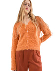 COMPAÑÍA FANTÁSTICA CARDIGAN DE PUNTO NARANJA