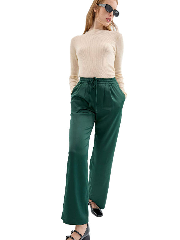 COMPAÑÍA FANTÁSTICA PANTALÓN SATINADO VERDE