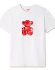 TOUS CAMISETA BEAR GEMSTONES BLANCO-ROJO