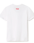 TOUS CAMISETA BEAR GEMSTONES BLANCO-ROJO