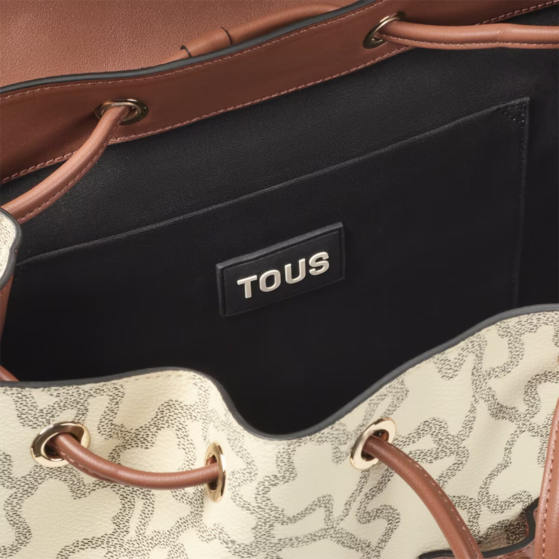 TOUS MOSCHILA K ICON BEIGE-NEGRO