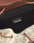 TOUS MOSCHILA K ICON BEIGE-NEGRO