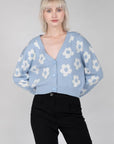 24 COLOURS CARDIGAN DE MARGARITAS AZUL