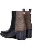 MICHAEL KORS LEX BOOTIE LEATHER BRN/BLK
