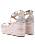 MICHAEL KORS SERENA WEDGE ESPADRILLE PALE GOLD