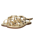 MICHAEL KORS DARRINGTON FLAT SANDAL PALE GOLD