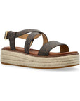 MICHAEL KORS LYNN SIGNATURE LOGO SANDAL MARRON