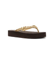 MICHAEL KORS ZAZA FLIP FLOP BROWN