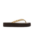 MICHAEL KORS ZAZA FLIP FLOP BROWN