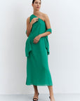 COMPAÑIA FANTASTICA VESTIDO MIDI VERDE