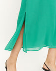 COMPAÑIA FANTASTICA VESTIDO MIDI VERDE