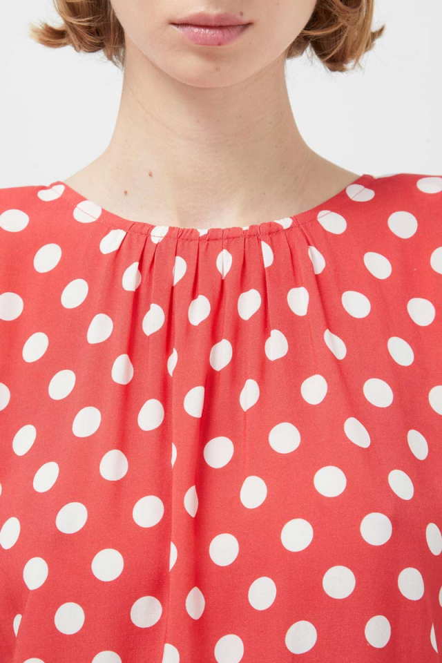 COMPANIA FANTASTICA TOP DE LUNARES ROJO