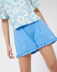 COMPAÑÍA FANTÁSTICA SHORT CON VOLANTE AZUL