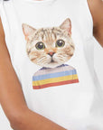 COMPAÑÍA FANTÁSTICA CAMISETA PRINT GATO BLANCA