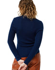 COMPAÑÍA FANTÁSTICA TOP CON CUELLO PERKINS AZUL M