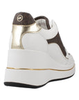 MICHAEL KORS EMMY WEBGE TRAINER LHEATHER BROWN