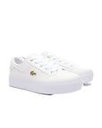 LACOSTE ZAPATILLAS ZIANE PLATFORM EN PIEL CON LOGO