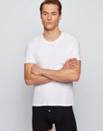 HUGO BOSS T-SHIRT RN 3P NEGRO, GRIS Y BLANCO