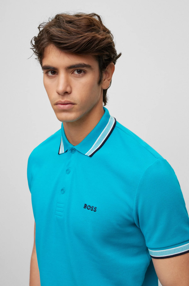 BOSS POLO PADDY OPEN BLUE