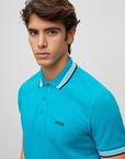 BOSS POLO PADDY OPEN BLUE